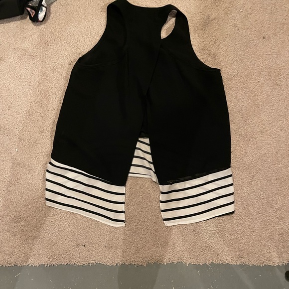 Lulus black silky top - Picture 2 of 3